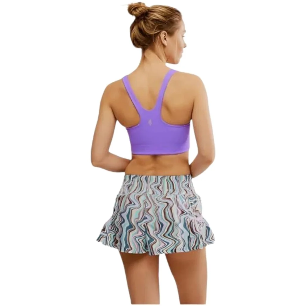 Free People Movement By Free People Get Your Flirt On Printed Shorts•L•NWOT - Picture 4 of 9